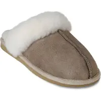 Shepherd 468 Jessica - Damen Hausschuhe - 025-Stone, Größe:39 EU