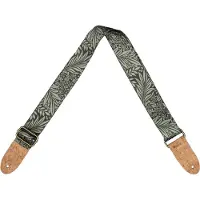 Cascha CUS-VC8 Veganer Ukulelen-Gurt aus Kork – Olive Jungle – Verstellbar von 89 bis 158 cm