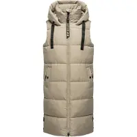 NAVAHOO Steppweste "Steppweste Schnuffelchen", Damen, Gr. S, grau (pebble grau), Obermaterial: 100% Polyester PES. Futter: 100% Polyester PES. 100% Polyester PES., Westen Steppweste