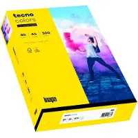 OVOL Farbiges Kopierpapier tecno colors, DIN A4, 80 g/m², intensivgelb, 500 Blatt