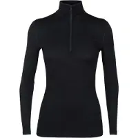 Icebreaker Funktionsunterhemd 200 Oasis LS Half Zip Black Damen-XS