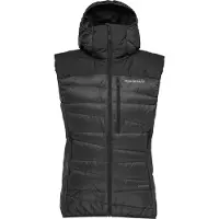 Norrøna - Daunenweste - Falketind Down750 Vest W Caviar Black für Damen - Größe S - schwarz