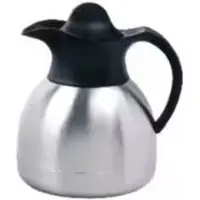 Cater-Profi Thermosflasche Edelstahl 0,6 l Silber, Schwarz