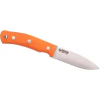 Casström No.10 Swedish Forest knife Sandvik Full Flat G10 Messer, oranssi