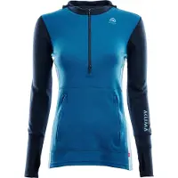 Aclima WarmWool Kapuzensweater mit Zip Damen blau