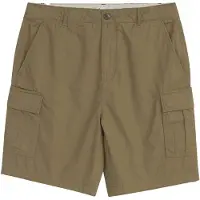 KnowledgeCotton Apparel Kurze Hose Fig Loose Cargo Poplin Herren Burned Olive-S