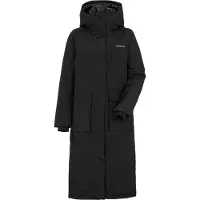 Didriksons Leya Womens Parka Long 3 - Damen Langmantel, Größe:34, Farbe:black