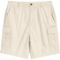 KnowledgeCotton Apparel Kurze Hose Fig Loose Cargo Poplin Herren Light Feather Gray-XL