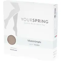 YOURSPRING light transparent 70den AD 40/41 nuss 2 St Strümpfe