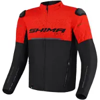 SHIMA Drift Schwarz Rot Motorrad Textiljacke Größe 4XL