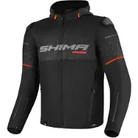 SHIMA Drift+ wasserdichte Motorrad Textiljacke, schwarz/rot, 3XL