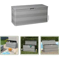 The Living Store Gartenbox Grau 117×45×56 cm