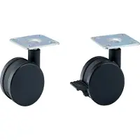 Müller - Vertiko Rollen, schwarz (4er Set)