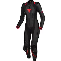 SHIMA Miura RS Damen Schwarz Rot 1-Teiler Motorrad Lederkombi Größe 36
