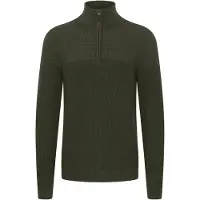 11 Project Strickpullover Herren Baumwolle grün, M 698550-0002-09920