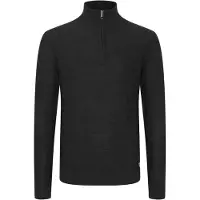 11 Project klassischer PRTillmann Fine Herren Troyer mit Stehkragen Pullover 21301005-ME-194008 Schwarz