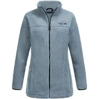 Arctic Seven Damen Sherpa Fleecejacke – Wärmende Outdoorjacke mit Zipper – Dusty Blue