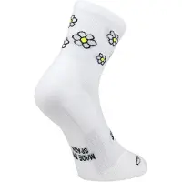 Sporcks Socke Running Marguerite White Weiß Gelb, Größe S