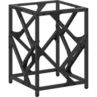 vidaXL Couchtisch mit Glasplatte Transparent 30x30x41 cm Stahl
