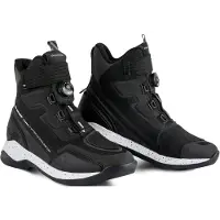 SHIMA Takeshi Schwarz Weiß Motorrad Stiefel Größe 44