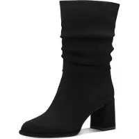 Tamaris Damen Stiefeletten Schwarz Textil vegan Reißverschluss Größe: 35