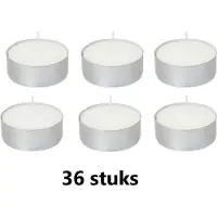 Metro Maxi Teelichter, weiß 1 Packung = 36 Stück