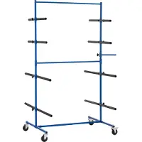 MSW Stoßstangenregal - 8 Haltevorrichtungen - 160 kg