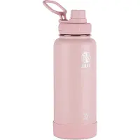 Takeya Actives Wasserflasche aus Edelstahl mit Ausgussdeckel, vakuumisoliert, 32 oz, Premium-Qualit t, Blush