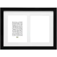 Deknudt S66KA2 Gallery 2x10x15 Wood black w. Passepartout