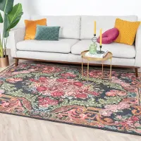 FRAAI Blumen Teppich - Estate Rosen Kelim Gold 190x290 cm