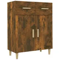 vidaXL Sideboard Räuchereiche 69,5x34x89 cm Holzwerkstoff