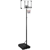 vidaXL Basketballständer Transparent 280-350 cm Polycarbonat