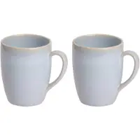 Palmer Barolo Kaffeetassen - 2er-Set, Steinzeug, hellblau, 29 cl – 8,1 cm moderne, kompakte Form, für Kaffee, Cappuccino