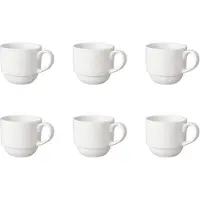 Mammoet Kaffeetasse Breit Budgetlinie 20 cl Weiß 6 Stück