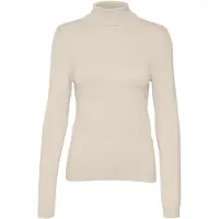 Vero Moda Rollkragenpullover »VMHAPPINESS LS ROLLNK PULLOVE GA BOO REP«, Gr. L, Birch, , 84858313-L