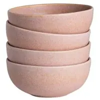 Fonq Mixed Ceramics Schüsseln - Ø15 cm - Dusty Rose (4er Set)
