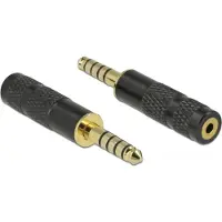 DeLOCK 65897, 1 x 4.4 mm 5 pin, 1 x 2.5 mm 4 pin, Schwarz