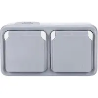Legrand 069742, Typ F, Schrauben, Grau, IP44, 250 V, 16 A