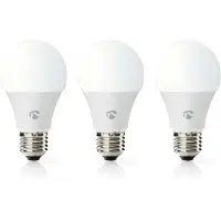 Nedis SmartLife Vollfärbige LED-Lampe - Wi-Fi - E27 - 806 lm - 9 W - RGB / Warm bis kühlen weiß - 2700 - 6500 K - Android / IOS - Birne - 1 Stück