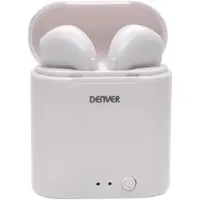 Denver Wireless Earbuds mit Ladeetui - Ohrhörer Wireless - Bluetooth - TWE36 - Weiß
