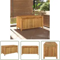 The Living Store Gartentruhe 110x52x55 cm Bambus