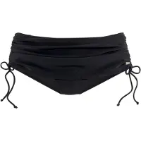 LASCANA Bade-Rock , Damen, Gr. 36, N-Gr, schwarz, Recycling-Polyamid, unifarben, Badehosen Bade-Rock, mit seitlicher Raffung
