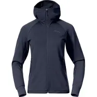 Bergans Sweatjacke Rabot Merino Tech Midlayer Hoodie Damen Navy Blue-XL