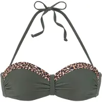 LASCANA Bikini-Oberteil in Khaki - 42B-Cup