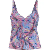 LASCANA Tankini-Oberteil in Hellblau/ Bunt - 40C-Cup