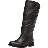 Felmini Stiefel aus echtem Leder, halbhoch, schlankes Design, bequeme Passform