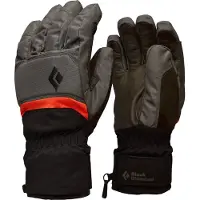 Black Diamond - Handschuhe für Skihandschuhe aus PrimaLoft und GORE-TEX - Mission Gloves Walnuts für Herren aus Leder - Größe M - Grau
