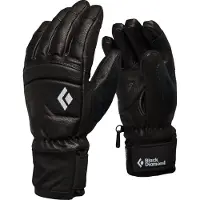 Black Diamond - Freeride Handschuhe aus PrimaLoft - W Spark Gloves Black / Black für Damen aus Leder - Größe S - schwarz
