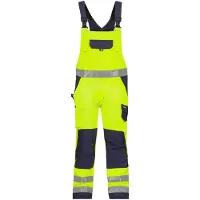 Dassy Toulouse Warnschutz Latzhose mit Kniepolstertaschen - neongelb/dunkelblau - 54-5cm