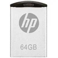 HP PNY v222w, 64 GB, USB Typ-A, 2.0, 14 MB/s, Ohne Deckel, Silber